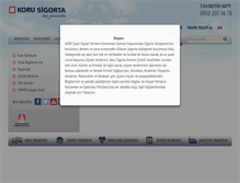 Tablet Screenshot of korusigorta.com.tr